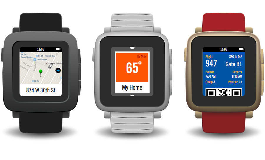 Pebble Time Design Mock Ups